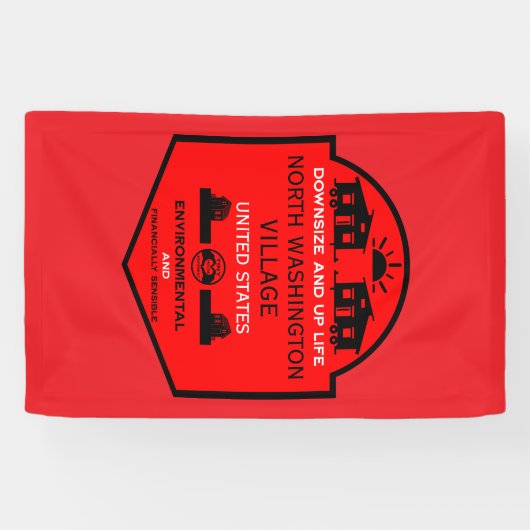 Tiny House Communities bewerkbaar Spandoek (Horizontaal)