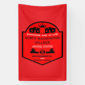 Tiny House Communities bewerkbaar Spandoek (Verticaal)