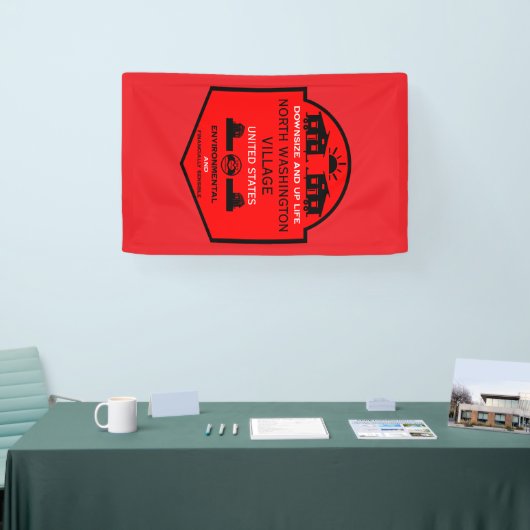 Tiny House Communities bewerkbaar Spandoek (Beurs)