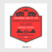 Tiny House Communities bewerkbaar Sticker (Vel)