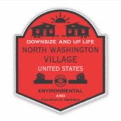 Tiny House Communities bewerkbaar Sticker (Voorkant)
