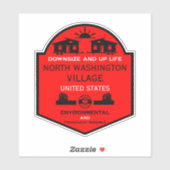 Tiny House Communities bewerkbaar Sticker (Vel)