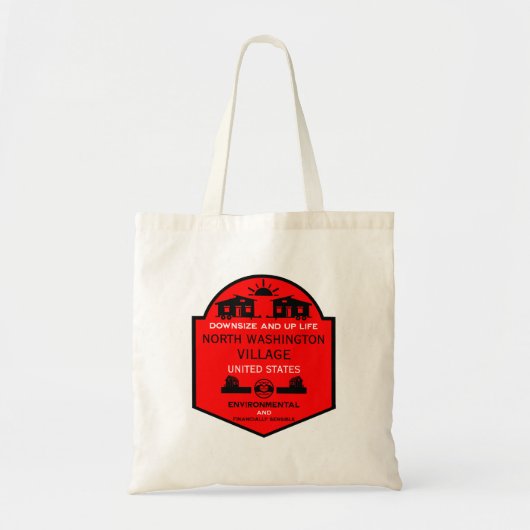 Tiny House Communities bewerkbaar Tote Bag (Voorkant)