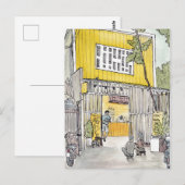 Tiny House D3 Saigon Vietnam Waterverf Briefkaart (Voorkant / Achterkant)