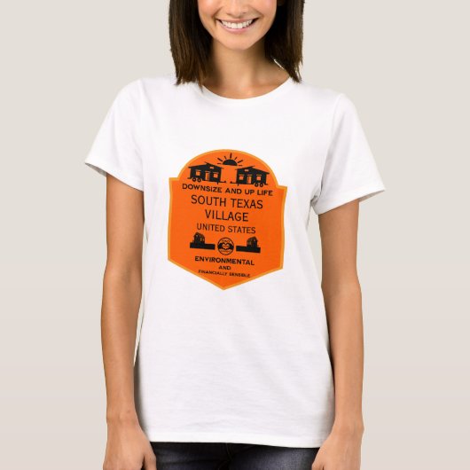 Tiny House Gemeenschappen Bewerkbaar T-shirt (Voorkant)