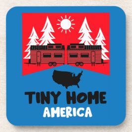 Tiny House Home Amerika Bier Onderzetter