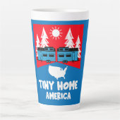 Tiny House Home Amerika Latte Mok (Voorkant)