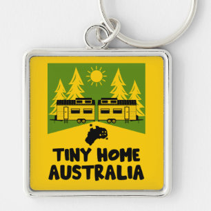 Tiny House Home Australië Sleutelhanger