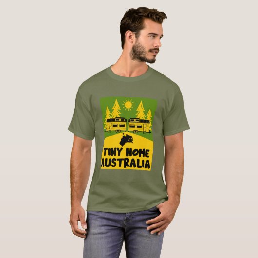 Tiny House Home Australië T-shirt (Voorkant volledig)