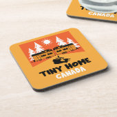 Tiny House Home Canada Bier Onderzetter (Linkerzijde)