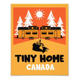 Tiny House Home Canada Foto Afdruk