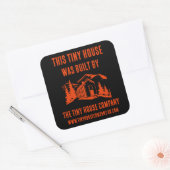 Tiny House Home Decor Vierkante Sticker (Envelop)