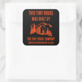 Tiny House Home Decor Vierkante Sticker (Tas)