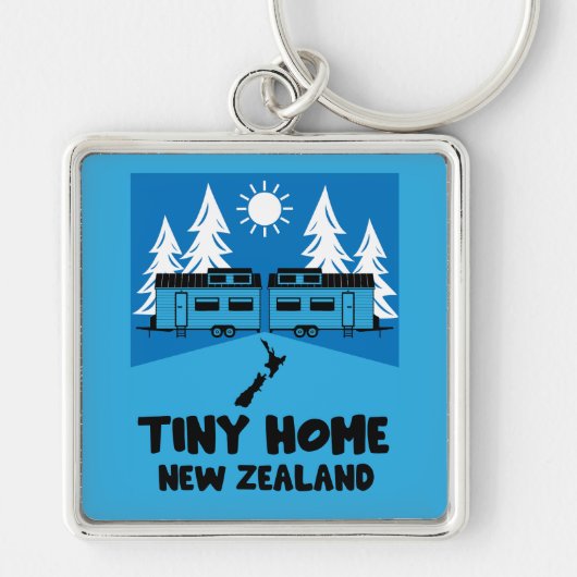 Tiny House Home Nieuw Zeeland Sleutelhanger (Voorkant)