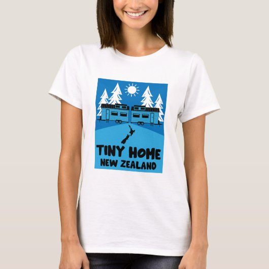 Tiny House Home Nieuw Zeeland T-shirt (Voorkant)