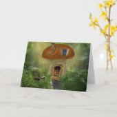 TINY HOUSE IN FOREST WENSKAARTEN KAART (Gele Bloem)