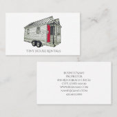 Tiny House on Wheels verhuur of bouwers Visitekaartje (Voorkant / Achterkant)