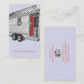 Tiny House on Wheels verhuur Visitekaartje (Voorkant / Achterkant)