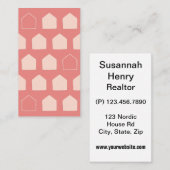 Tiny House Patroon Eenvoudige vastgoedarchitectuur Visitekaartje (Voorkant / Achterkant)