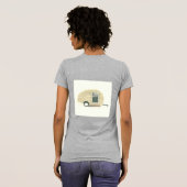 Tiny house teardrop caravan t-shirt (Achterkant volledig)