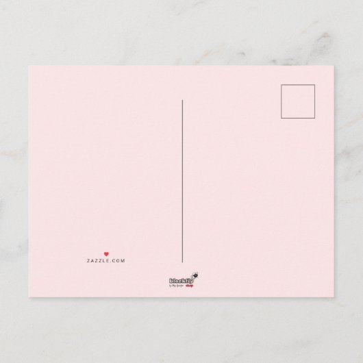 Tiny huisje met draak Meisje Baby Verjaardag Uitnodiging Briefkaart (Achterkant)