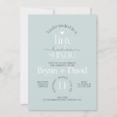 TINY Human Baby shower, Baby shower, Modern, Invi Kaart (Voorkant)