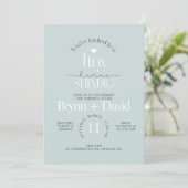 TINY Human Baby shower, Baby shower, Modern, Invi Kaart (Staand voorkant)