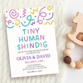 Tiny Human Feestje Baby Shower Kaart