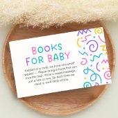 Tiny Human Shindig Baby Shower Books for Baby Informatiekaartje