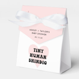 Tiny Human Shindig Baby Shower Favor Doos Bedankdoosjes