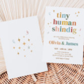 Tiny Human Shindig Baby shower Kaart