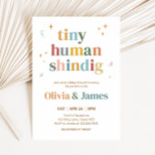 Tiny Human Shindig Baby shower Kaart