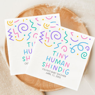 Tiny Human Shindig Baby Shower Servet