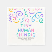 Tiny Human Shindig Baby Shower Servet (Voorkant)