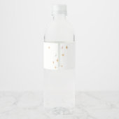 Tiny Human Shindig Baby shower Waterfles Etiket (Achterkant)