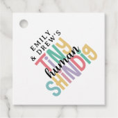 Tiny Human Shindig Schattigee Regenboog Kleur Favo Bedankjes Labels (Voorkant)