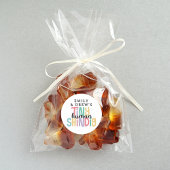 Tiny Human Shindig Schattigee regenboogkleuren Ronde Sticker