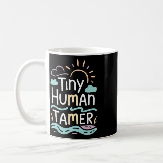 Tiny Human Tamer Back To School Elementary Teacher Koffiemok (Links)