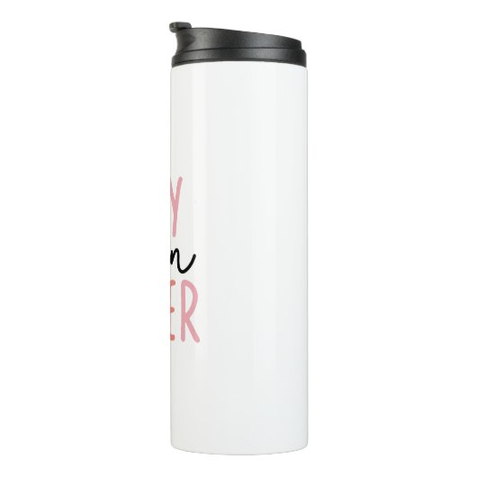 Tiny Human Tamer, Cadeau voor leraar, kinderverzor Thermosbeker (Geroteerd rechts)