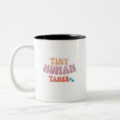 Tiny Human Tamer - Coffee Mug Tweekleurige Koffiemok (Links)