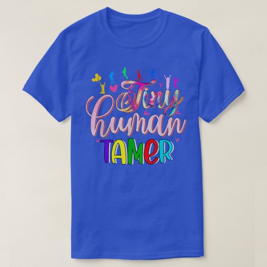Tiny Human Tamer Day Care Funny Kindergarten PreK T-shirt (Design voorkant)