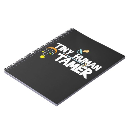 Tiny Human Tamer - Funny Daycare Teacher of Mam Notitieboek (Linkerzijde)