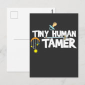 Tiny Human Tamer - Grappige dagopvang leraar of mo Briefkaart (Voorkant / Achterkant)