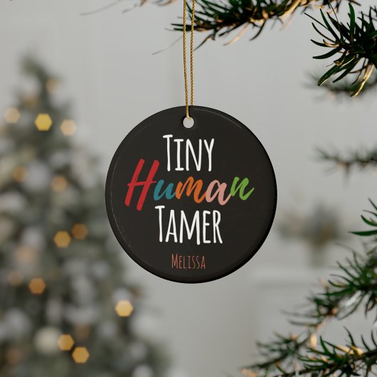 Tiny Human Tamer Kindergarten Docer Typografie Ornament