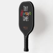 Tiny Human Tamer Kindergarten Leraar Gepersonalise Pickleball Paddle (Links)