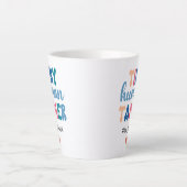 Tiny Human Tamer | Naam aangepaste leraar Latte Mok (Voorkant)