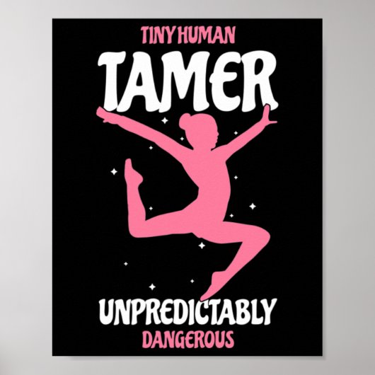 Tiny Human Tamer Onvoorspelbaar Gevaarlijke Grappi Poster (Voorkant)