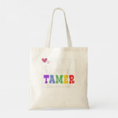 Tiny Human Tamer Teachers or Parents Tote Bag (Achterkant)