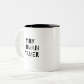 Tiny Human Tamer Tweekleurige Koffiemok (Voorkant links)
