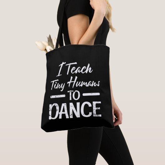 Tiny Humans Dance Teacher Danser Instructeur Tote Bag (Dichtbij)
